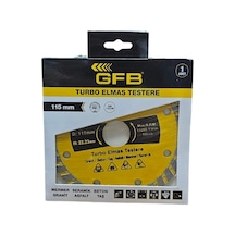 Gfb Turbo Elmas Mermer Granit Kesici 115 Mm Tekli