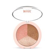 Golden Rose Nude Look  Baked Trio Face Powder
