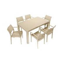 Depootoptan Mandella Wood 90 x 150 CM Cafe Koltuk Masa Takımı Çölbeji