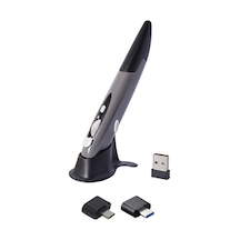 Geeroyoo 2.4g Kablosuz Mini Kalem - Pc, Laptop Ve Tabletler İçin Ergonomik Ve Taşınabilir Yazı Kalemi Gri