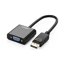 Displayport Erkek To Vga Dişi Görüntü Dönüştürücü Siyah
