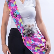 Pawstar Rosea Camouflage Crossbody Küçük Irk Köpek Çapraz Taşıma Çantası