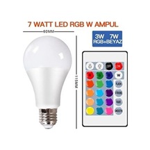RGB Uzaktan Kumandalı 16 Renk Ampul Qenos