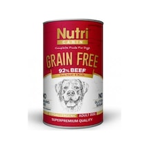 Nutri Canin Tahılsız Biftekli Konserve Yetişkin Köpek Maması 6 x 400 G