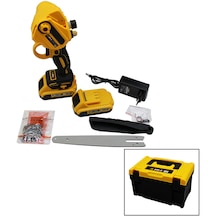 Budama - Dal Kesme Makinesi 36v 2.0ah Yağlı Pompalı - Zincirli Sarı Siyah Çantalı 4801