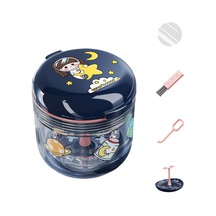 Dolıty Ortodontik Saklama Kutusu Su Geçirmez Toz Yuvarlak-mavi