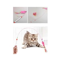 Kedi Oyuncak Peluş Balık Hedef Çıngırak Oyun Oltası 90 Cm - 618823423