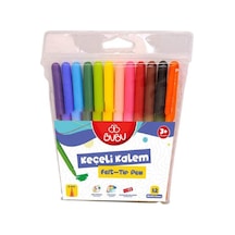 Bubu Keçeli Kalem 12 Renk PVC KEC001