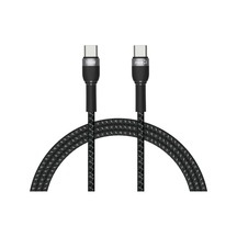 Siyah Shira Serisi Type-c To Type-c Pd Kablo 1 Metre