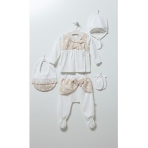 Caramell Elegant 10 Parça Hastane Çıkışı 1-3 Ay - Pudra Açık Bej
