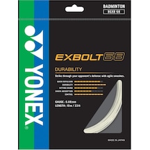 Yonex Exbolt 68 Badminton Kordajı 0.68 Mm 10 Metre Beyaz