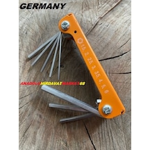 German Crv Çelik Alyan Takımı Allen Anahtar Alyan Seti 8pcs