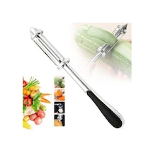 Ulzyvf Yükseltilmiş Ve Soyucular Soyucu, Shredder Sebze Salatçısı Patates Patates Paslanmaz Mutfak Meyve Kesici Kazıyıcı Havuç Gadgets Fonksiyonlu Ev Dilimleyici Çok Çelik 2024 1pc Qz