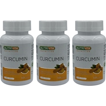 Nutrivita Nutrition Curcumin 3x60 Kapsül Zerdeçal Eki Kurkumin Piperin