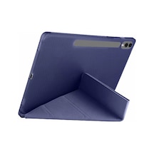 Galaxy X510 Tab S9 Fe 11 Kılıf Kalemlikli Mars Tablet Kılıfı - Lacivert Diğer