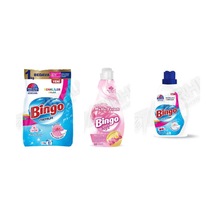 Bingo Renkliler Toz 8 Kg + Soft 1440ml + Sıvı Deterjan Amber 2600 Ml 3'lü Set Diğer