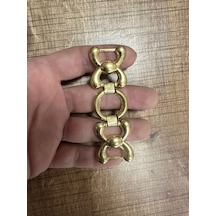 Altın Sarı Kemer Hırka Aksesuarı Kemer Tokası 9x3 Cm