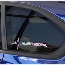 Cherokee Yan Cam Sticker Oto Kapı 20 Cm X 7 Cm Renkli