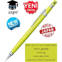 Penac Np-x 0.7 Mm Versatil Kalem Plastik Gövde Metal Uç Metal Yaka Klipsi Ergonomik Tırtıklı Tutma Yeşil