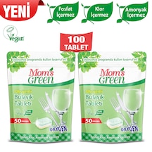 Mom's Green Oksijenli Ekolojik Bulaşık Makinesi Deterjanı 2 x 50 Tablet