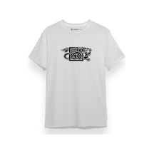 The Wheel Of Time Dragon Minimal Beyaz Kısa Kol Erkek Tshirt 001