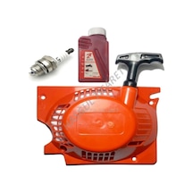 Hsgl Motorlu Testere Starter Cek Bırak Buji 100Ml 2T Yağ Set N11.1281