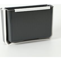 Rogfer Portatif Mutfak Sıralama Duvara Monte Katlanır Çöp Kovası Gri Gri