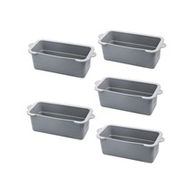 Xurunkeji Gri Silikon Yağ Kabı Astarı, Yeniden Kullanılabilir Yağ Tutucusu Bardak Astarı Barbekü Yağ Tepsisi, Damlama Tepsisi Gri