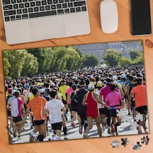 Maraton Koşusu Sporcular 240 Parça Puzzle Yapboz-94381801