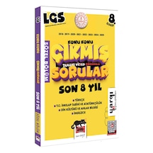 Yargı Ders Arkadaşım 8.sınıf Lgs 2018-2025 Konu Konu Son 8 Yıl Çıkmış Sorular Sözel Bölüm