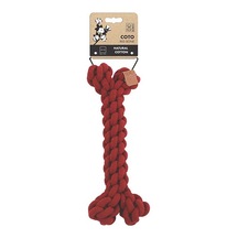 M-pets Coto Örgü Kemik Köpek Oyuncağı Kırmızı 30 Cm 244-50014.01