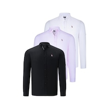 Üçlü Set G674 Dewberry Erkek Gömlek-siyah-beyaz-pembe Siyah-beyaz-pembe Üçlü Set G674 Dewberry Erkek Gömlek-siyah-beyaz-pembe Siyah-beyaz-pembe