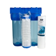 Aquames - Bina Girişi 10'' 2 Aşamalı 1' Ön Filtreleme Seti Yıkan (541613899)
