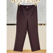 Sentez Sz-5603-k Kahve Renk Milano Boru Paça Pantolon Çok Renkli