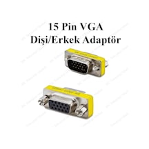 15 Pin Vga Dişi To Vga Erkek Dönüştürücü Adaptör