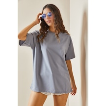 Buz Mavisi Oversize Basic T-shirt 3yxk1-47087-43