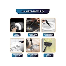2000w Güçlü Buharlı Temizlik Makinesi, 5 Bar Basınç, 15 Farklı Başlık, Derin Temizlik İçin Çelik K