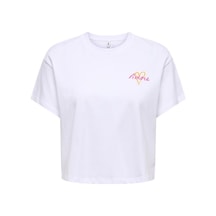 Only Onlannbel S/s Boxy Crop Tee Jrs Kadın Beyaz T-shirt - 15348981