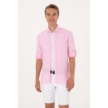 U.S. Polo Assn. Erkek Açık Pembe Uzun Kollu Gömlek 50299597-VR078