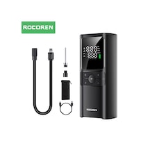 Rocoren 150psı 4000mah Şarjlı Taşınabilir Hava Pompası Araç Lastik, Bisiklet, Top Şişirme Powerbank+led Lamba+lcd Ekran