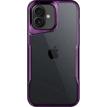 Flzdgnkr Newface Apple, Uyumlu iPhone 16 Kılıf Boyi Silikon Kapak - Derin Mor