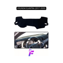 Hyundai Elantra 2017-2020 Uyumlu Torpido Örtüsü Yansıma Önleyici Hızlı Montaj Koruma G24 Siyah