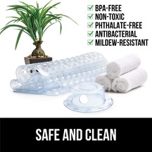 Srıwen 2020 Küvet Taşma Drenaj Kapağı Vantuz Contası Banyo Taşma Kanalları İçin Daha Derin Banyo İçin Küvet Durdurucu Şeffaf