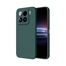 Xiaomi Mi 15 Pro Uyumlu Kılıf Nano İçi Kadife Silikon - Koyu Yeşil