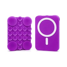 Magsafe İle Uyumlu Vantuzlu Telefon Tutucu Silikon Octopus Suction Cup Phone Holder, Kılıf Arkasına Yapışan Man
