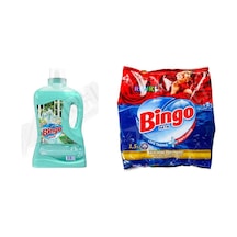 Bingo Yüzey Tem. Fresh 2.5 Lt + Renkliler İçin Toz Deterjan 1.5 Kg 2'li Set Bingo Yüzey Tem. Fresh 2.5 Lt + Renkliler İçin Toz Deterjan 1.5 Kg 2'li Set