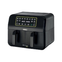 Ariete Dual Airyfryer Siyah 8 L XXXL 1700W Çift Hazneli Sıcak