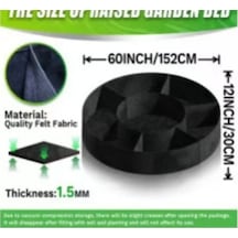 Elmpaly 7 Bölmeli Yuvarlak Dikim Torbası - Dayanıklı Raised Yatak Çiçek Sebze