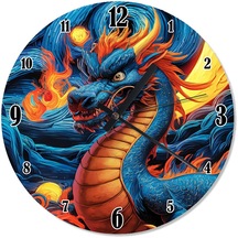 Blue Dragon Ejderha Şekilli Duvar Saati
