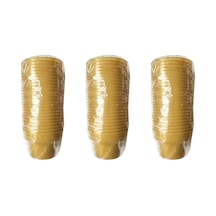 Omeyva Renkli Sert Mika Plastik Kristal Bardak - Altın - 6 Oz / 180 Cc - 75 Adet Çok Renkli